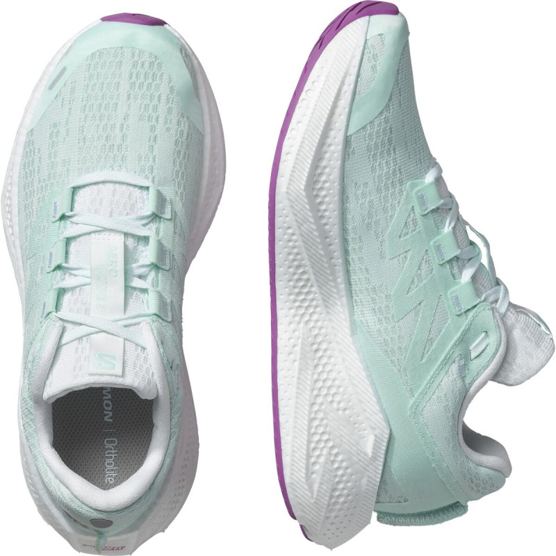 Dámska cestná bežecká obuv Salomon AERO GLIDE 3 W Bay/White/Willowherb 7