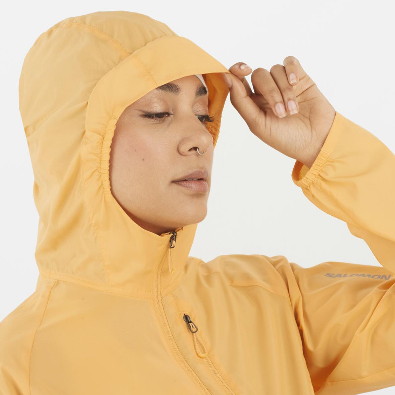 Dámska bežecká bunda Salomon BONATTI CROSS WIND JKT W WARM APRI 2