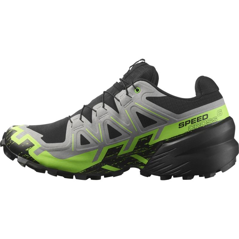 Pánska trailová obuv Salomon SPEEDCROSS 6 GTX Black/Alloy/Grgeck 1