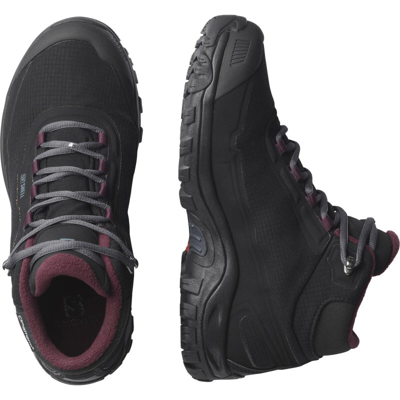 Dámska zimná obuv Salomon SHELTER CS WP W Black / Ebony / Wine Tasting 9