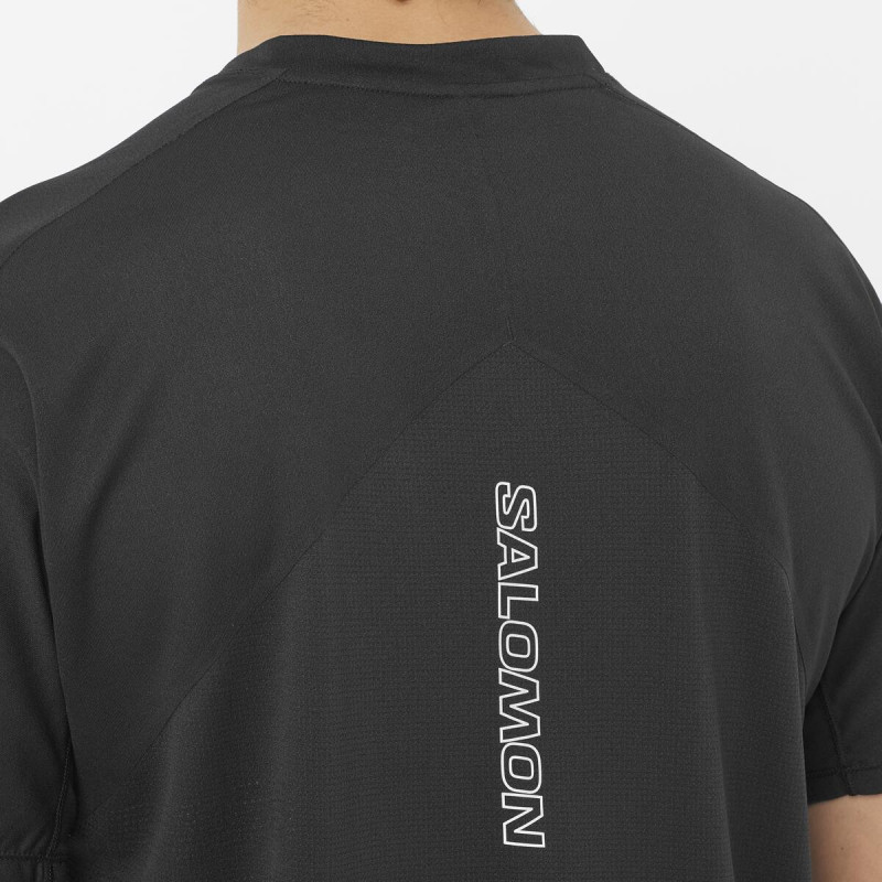 Bežecké tričko Salomon SENSE AERO SS TEE GFX M DEEP BLAC 2