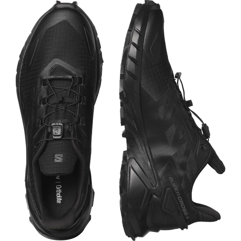 Pánska bežecká obuv Salomon SUPERCROSS 4 Black/Black/Black 5