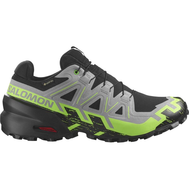 Pánska trailová obuv Salomon SPEEDCROSS 6 GTX Black/Alloy/Grgeck