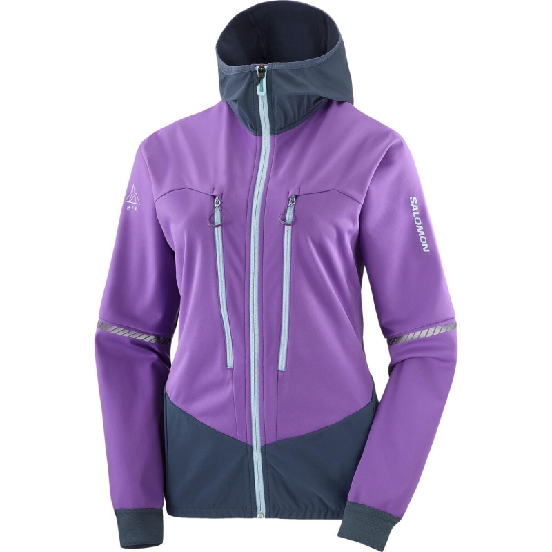 Dámska bunda Salomon MTN SOFT SHELL JACKET W Royal Purple/CAR