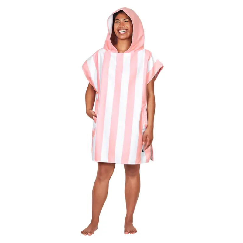 Dospelácke pončo Dock and Bay Quickdry Hooded Poncho - malibu pink