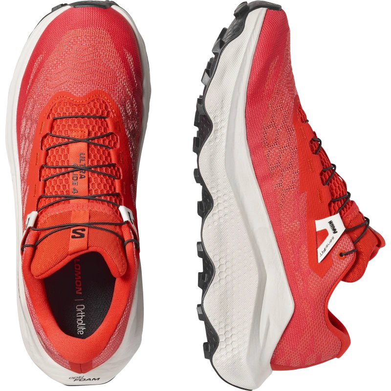 Pánska bežecká obuv Salomon ULTRA GLIDE 4 Fiery Red/Vanilla Ice 5