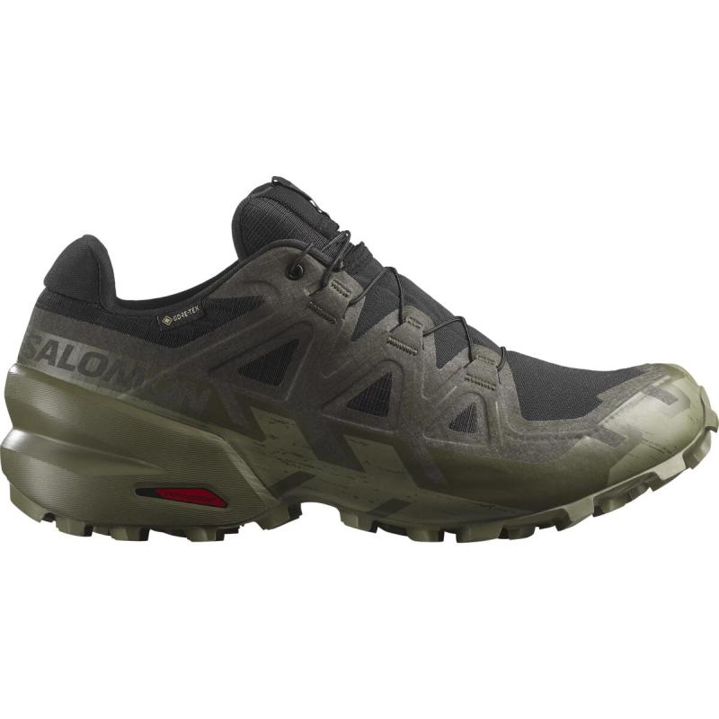 Pánska trailová obuv Salomon SPEEDCROSS 6 GTX Black/Peat/Dlicgr