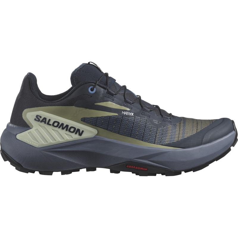 Dámska bežecká obuv Salomon GENESIS W Carbon / Grisaille / Aloe Wash