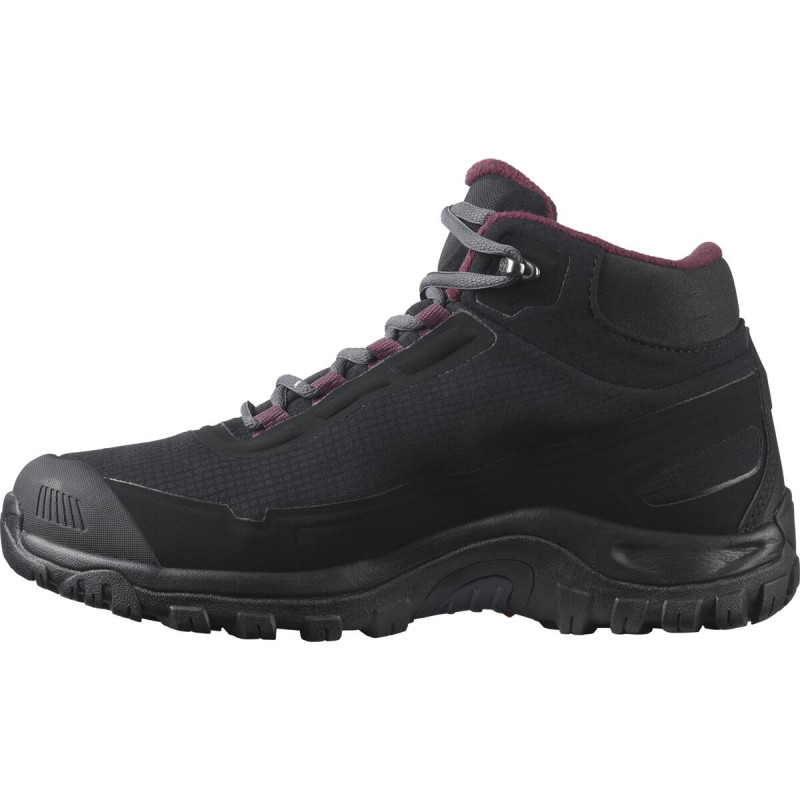 Dámska zimná obuv Salomon SHELTER CS WP W Black / Ebony / Wine Tasting 7