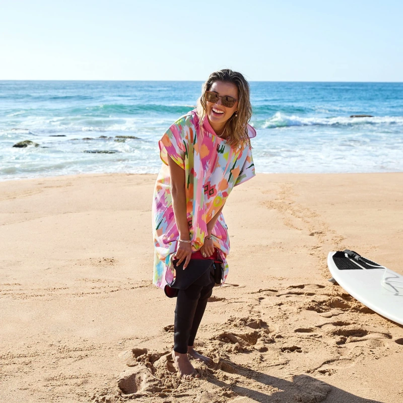Dospelácke pončo Dock and Bay Quickdry Hooded Poncho - Ibiza Glow 7