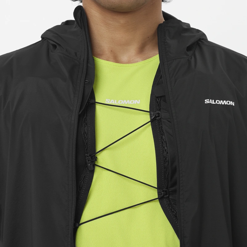 Bežecká bunda Salomon SENSE AERO WIND JKT M BLACK 4