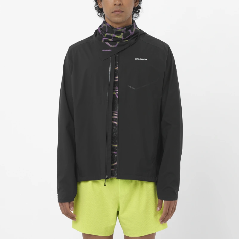 Bežecká bunda Salomon BONATTI WATERPROOF JKT M Deep Black 5