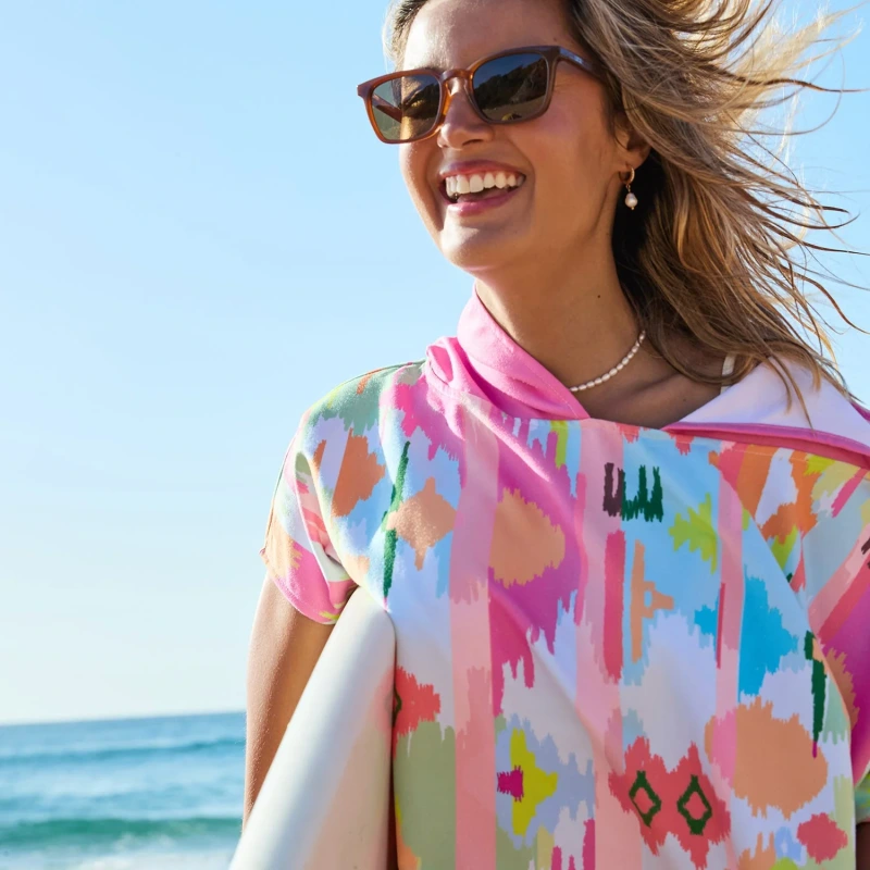 Dospelácke pončo Dock and Bay Quickdry Hooded Poncho - Ibiza Glow 8