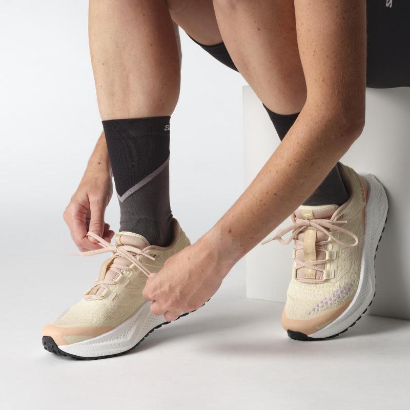 Dámska univerzálna bežecká obuv Salomon AERO GLIDE 3 GRVL W Shobre / White / Fuco 1