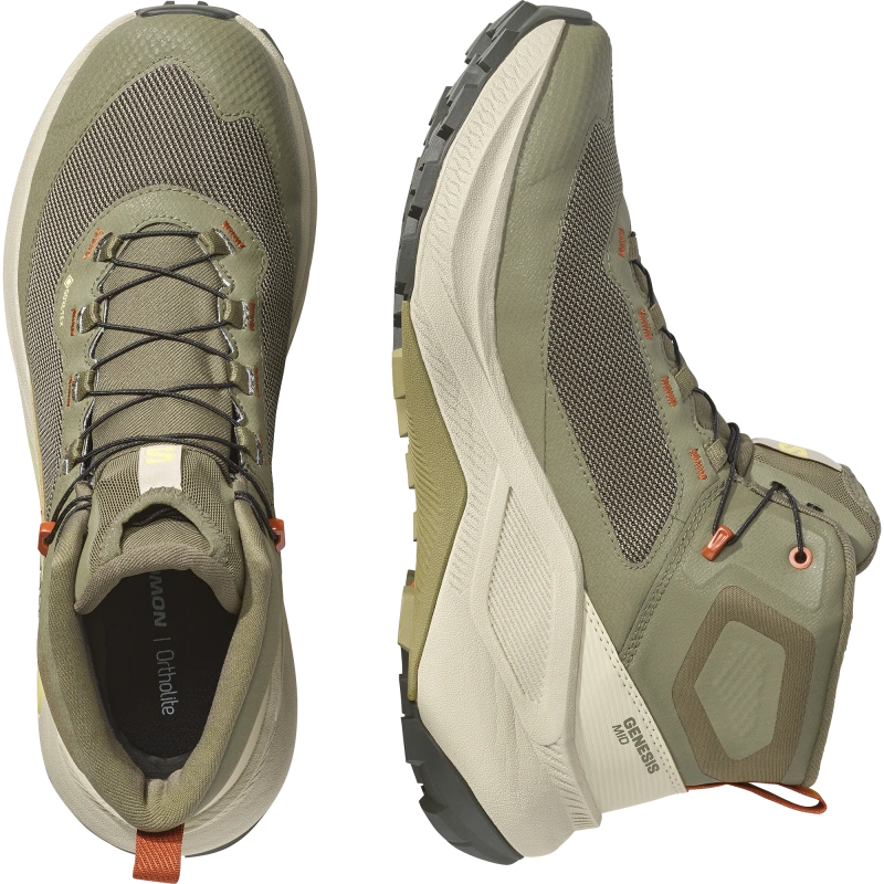 Pánska outdoorová obuv Salomon GENESIS MID GTX Olive Night / Peat 5