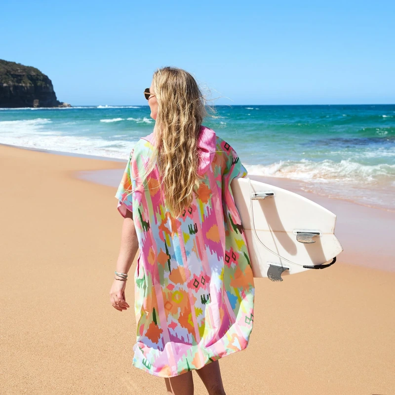 Dospelácke pončo Dock and Bay Quickdry Hooded Poncho - Ibiza Glow 5