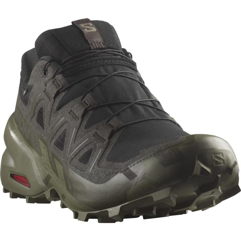 Pánska trailová obuv Salomon SPEEDCROSS 6 GTX Black/Peat/Dlicgr 1