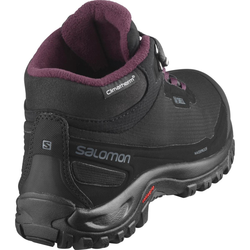 Dámska zimná obuv Salomon SHELTER CS WP W Black / Ebony / Wine Tasting 3