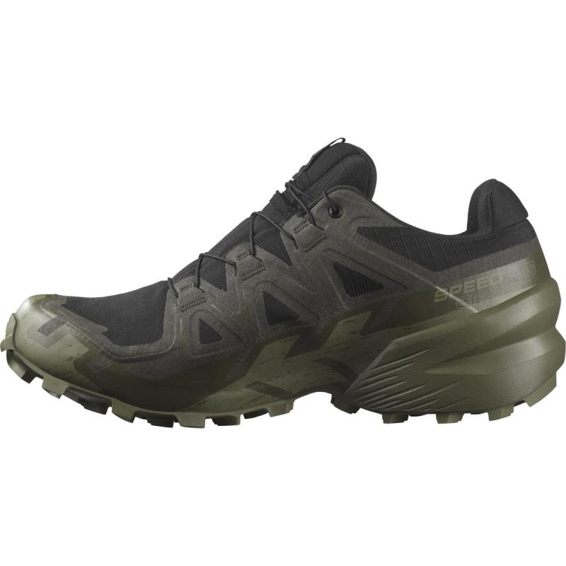 Pánska trailová obuv Salomon SPEEDCROSS 6 GTX Black/Peat/Dlicgr 4