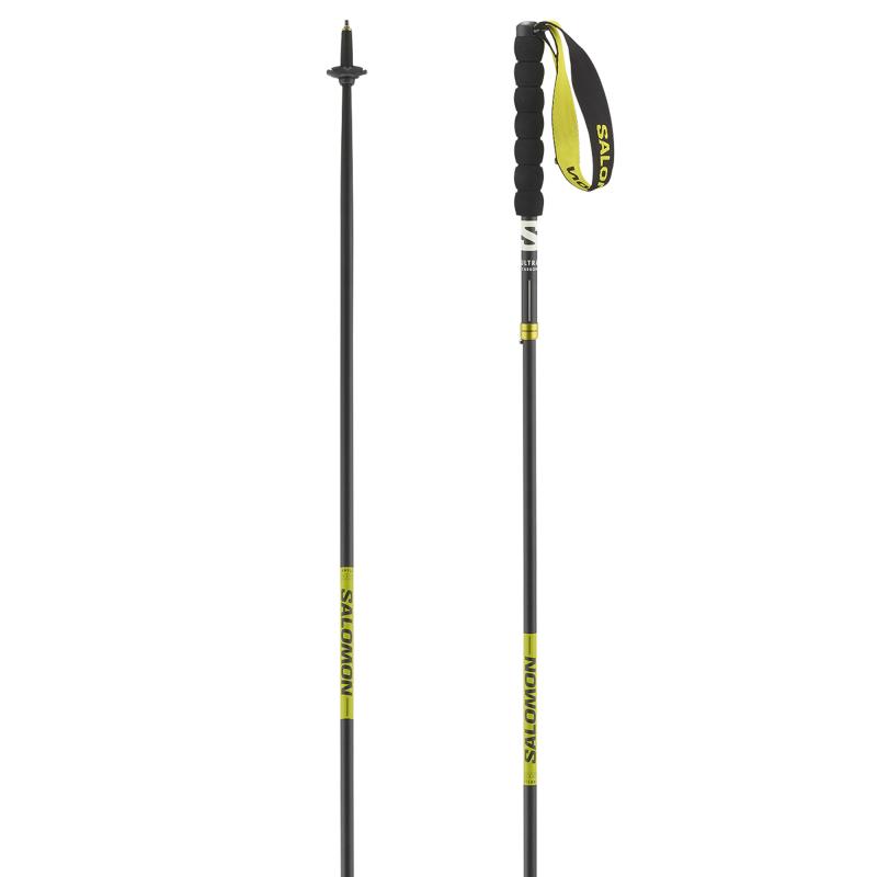 Bežecké palice Salomon ULTRA CARBON FOLDABLE Black / Sulphur Spring