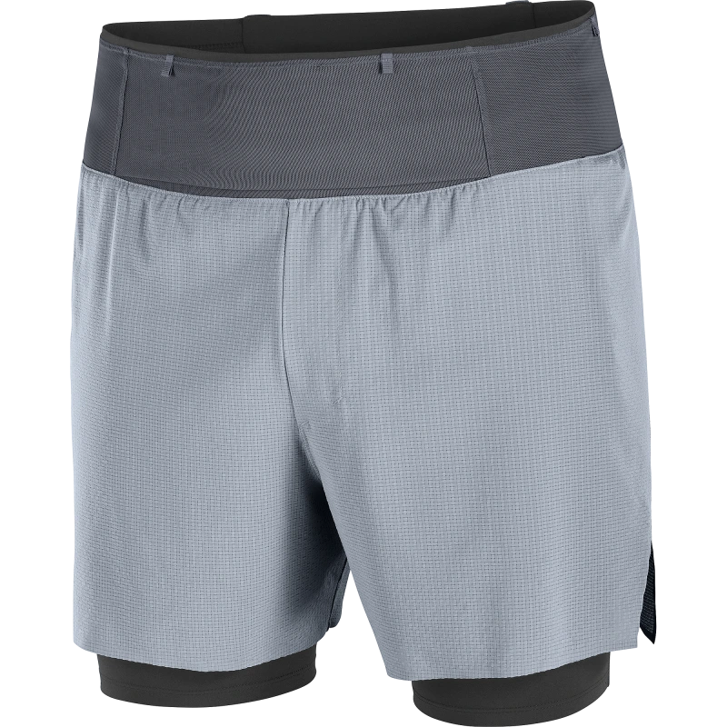 Bežecké nohavice Salomon SENSE AERO 2IN1 TRAIL 5M DEEP BLACK