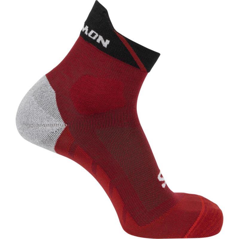 Bežecké ponožky Salomon SPEEDCROSS ANKLE RED DAHLIA/BLAC
