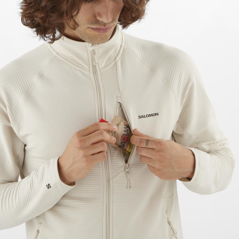 Pánska stredná vrstva Salomon SNTIAL LIGHTWARM FZ RAINY DAY 1