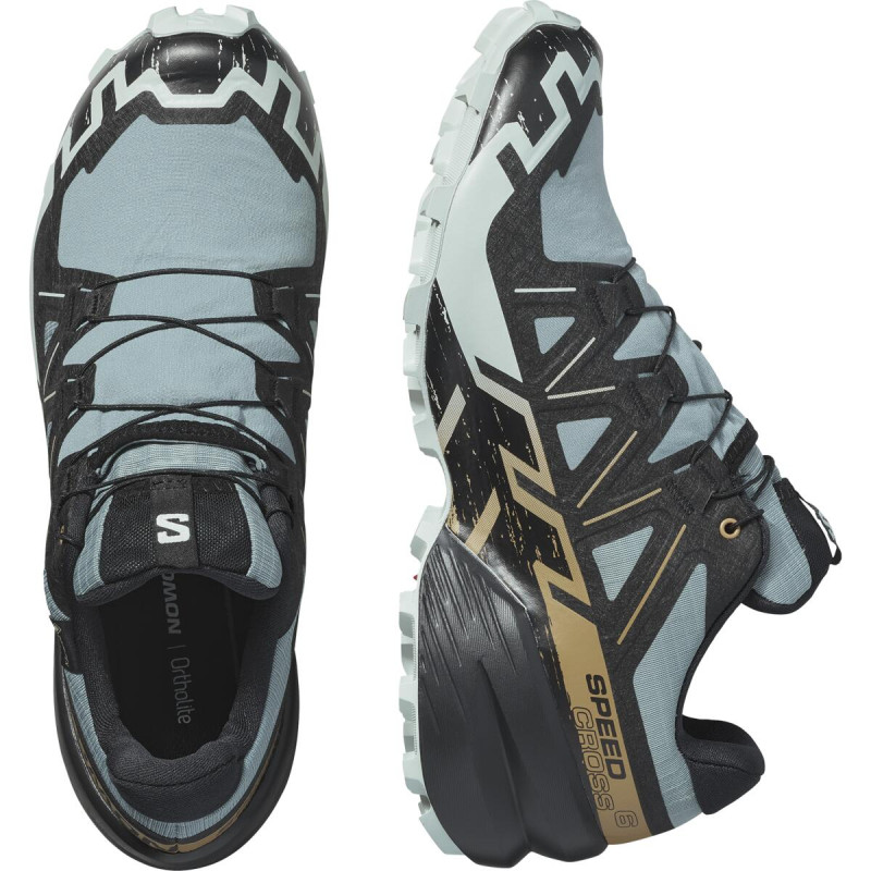 Pánska trailová obuv Salomon SPEEDCROSS 6 GTX Troope/Black/Woodt 5