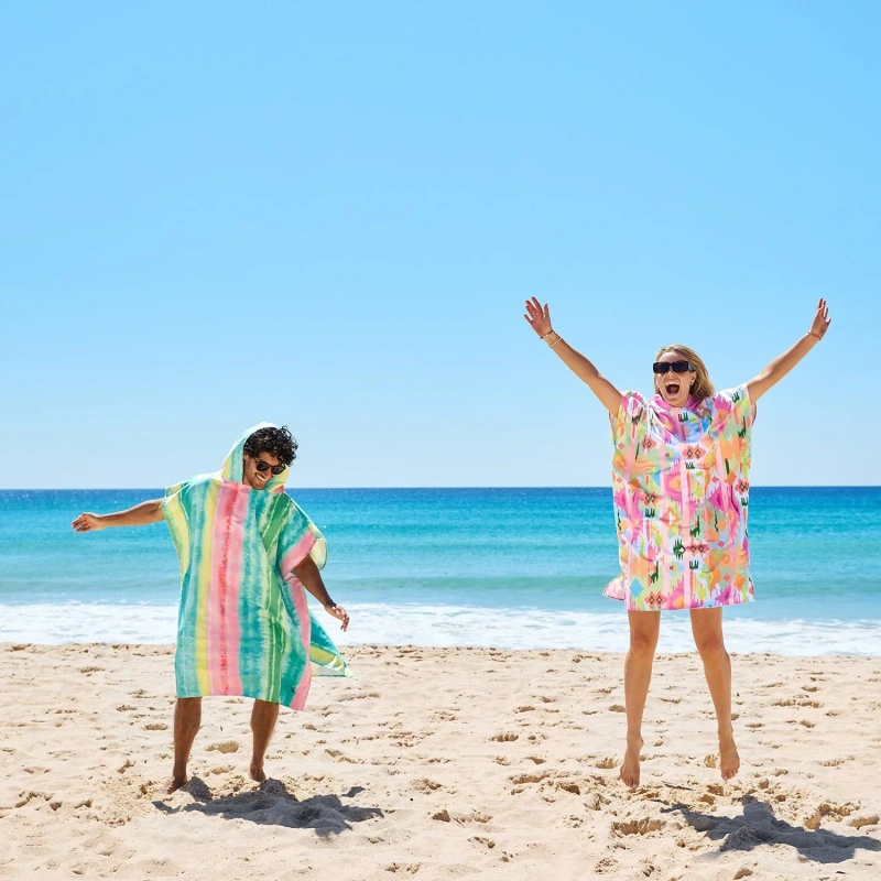 Dospelácke pončo Dock and Bay Quickdry Hooded Poncho - Ibiza Glow 6