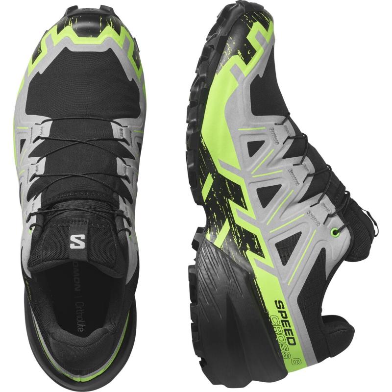 Pánska trailová obuv Salomon SPEEDCROSS 6 GTX Black/Alloy/Grgeck 5