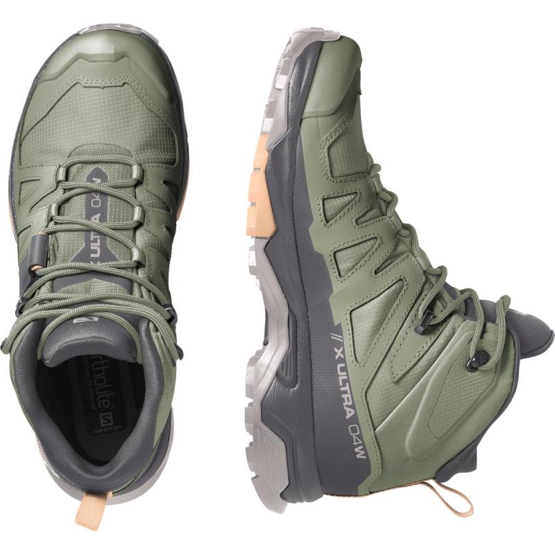 Dámska turistická obuv SALOMON X ULTRA 4 MID GTX W Ebony / Mocha