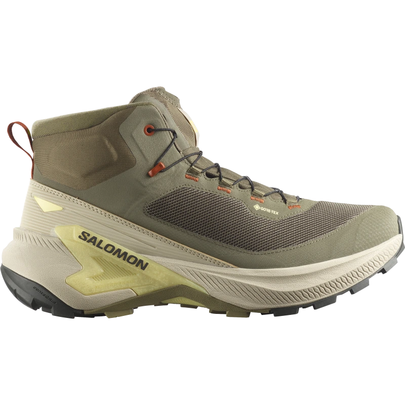 Pánska outdoorová obuv Salomon GENESIS MID GTX Olive Night / Peat