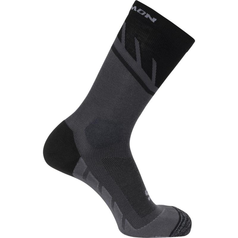 Bežecké ponožky Salomon SPEEDCROSS CREW Deep Black / Magnet