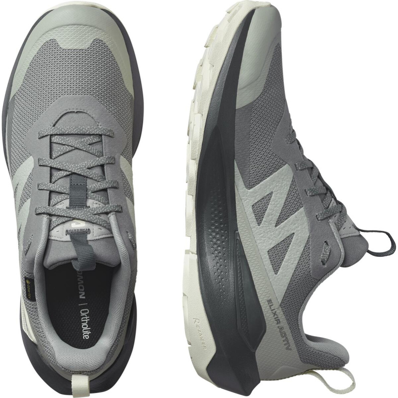 Pánska treková obuv SALOMON ELIXIR ACTIV GTX Sedsa/Wrought Iron 5