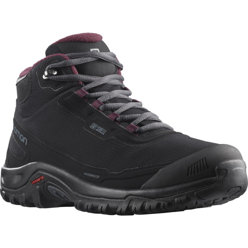 Dámska zimná obuv Salomon SHELTER CS WP W Black / Ebony / Wine Tasting 4