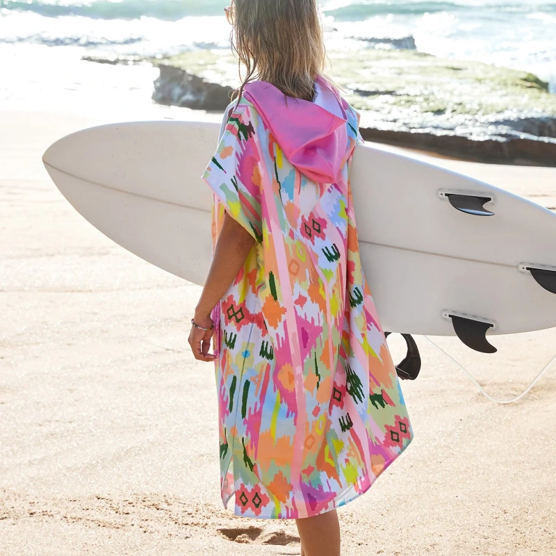 Dospelácke pončo Dock and Bay Quickdry Hooded Poncho - Ibiza Glow 3