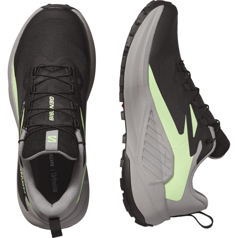 Nepremokavá dámska bežecká obuv SalomonGENESIS GTX W Black/Gull/Pating 5