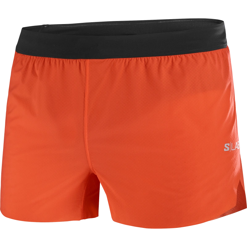 Pánske bežecké trenky Salomon S/LAB SPEED SPL SHT 3'' M Fiery Red / DEEP BLACK