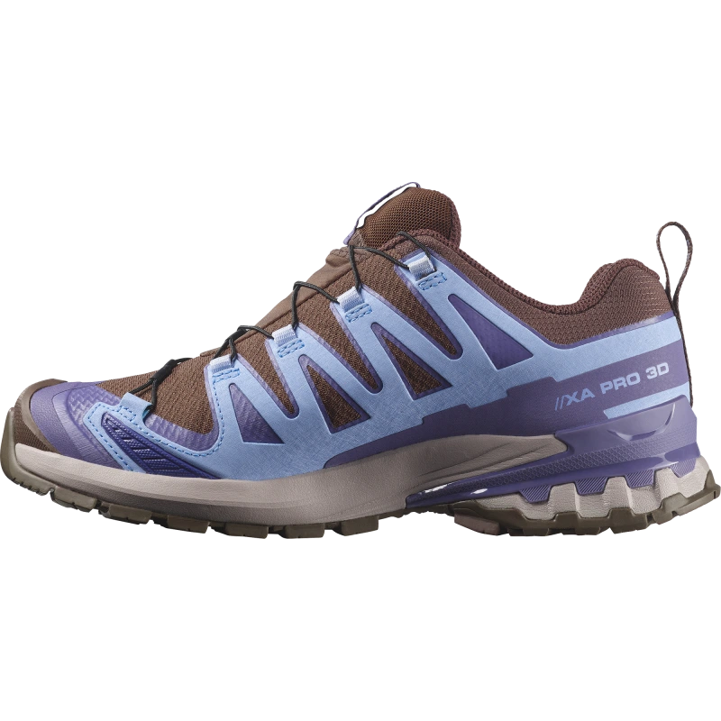 Dámska trailová obuv Salomon XA PRO 3D V9 STORM GTX W Dark Earth / Brunnera Blue 4