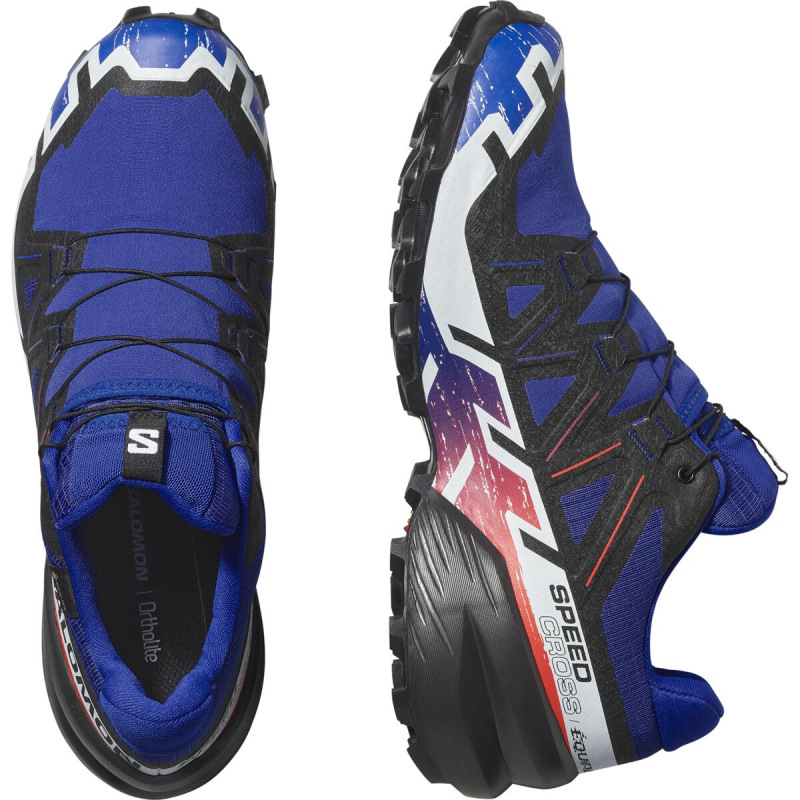 Pánska trailová obuv Salomon SPEEDCROSS 6 GTX EQUIPE Surf W/Fird 5