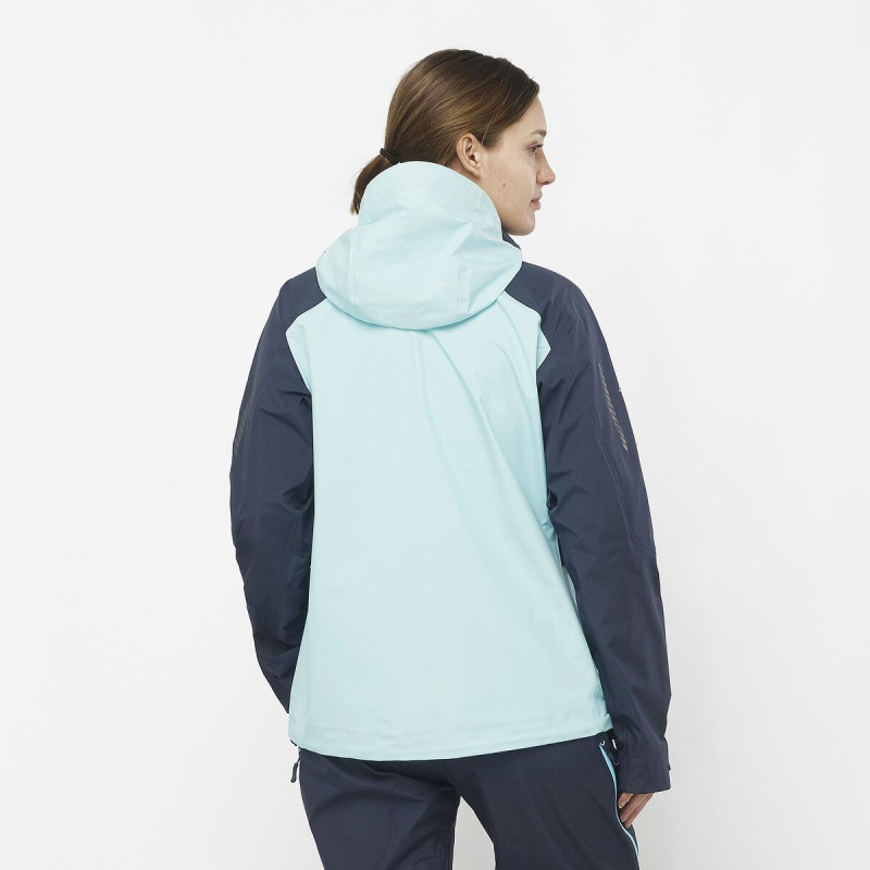 Dámska bunda Salomon MTN GORE-TEX 3L JACKET W CARBON/Limpet S 3