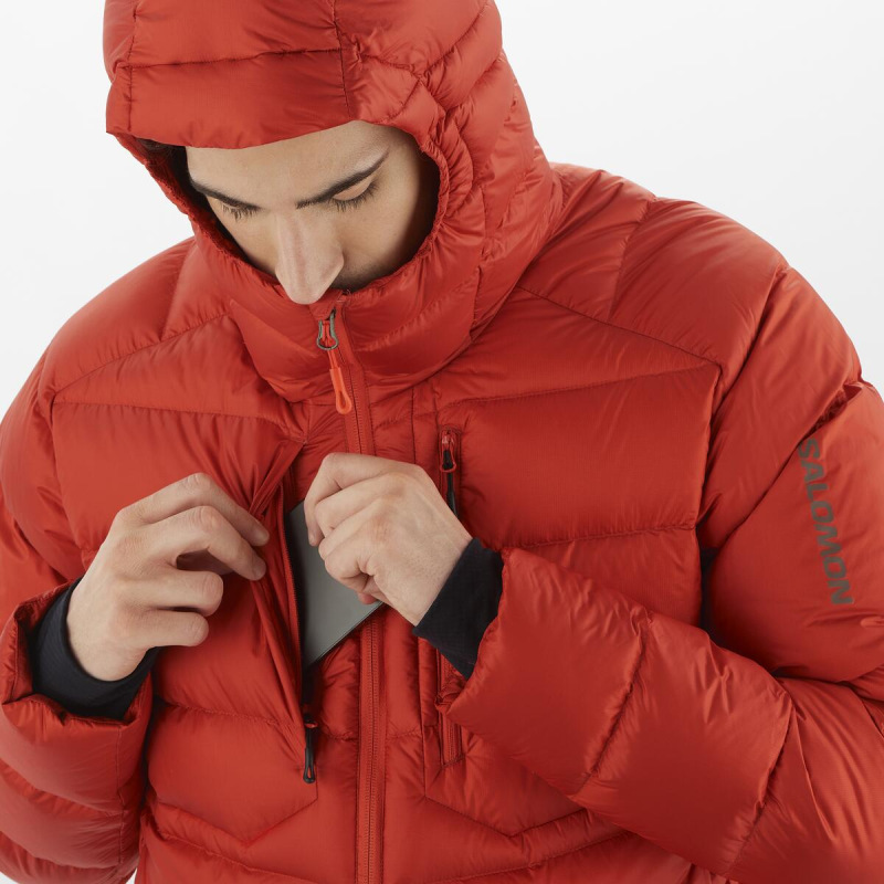 Pánska bunda SALOMON ELIXIR ULTRA DOWN M CHERRY TOMATO 3