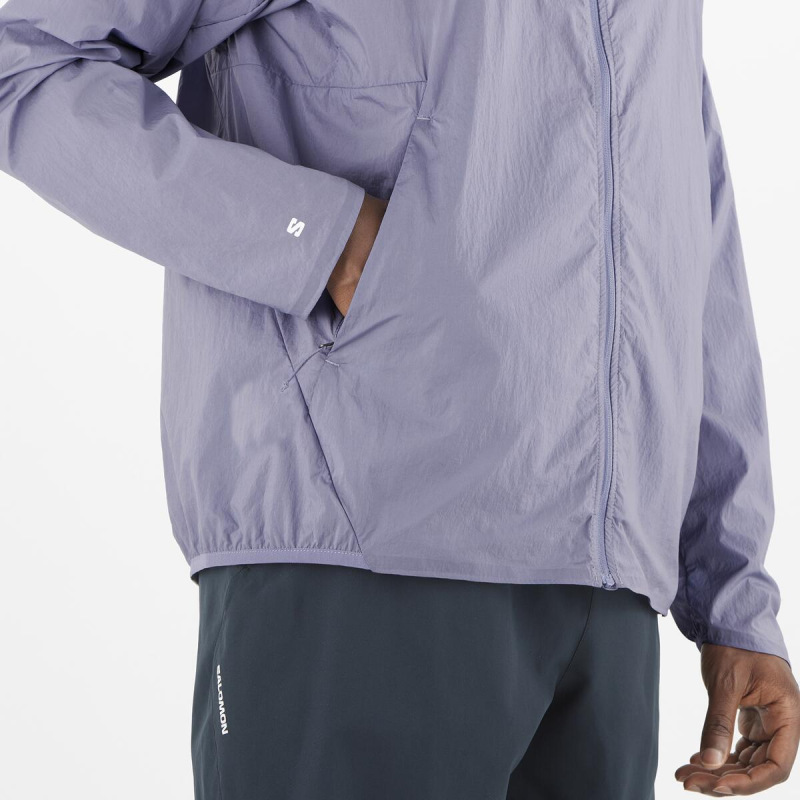 Bežecká bunda Salomon SHKout FLY JKT M BLUE GRANITE 1