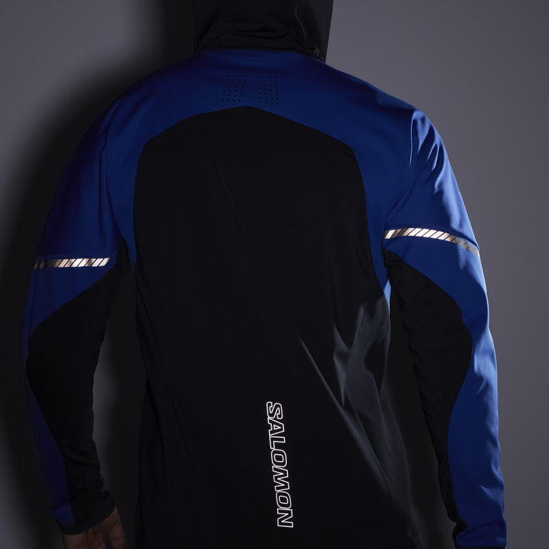 Pánska bunda Salomon MTN SOFTSHELL JACKET M Surf The Web/CARB 8