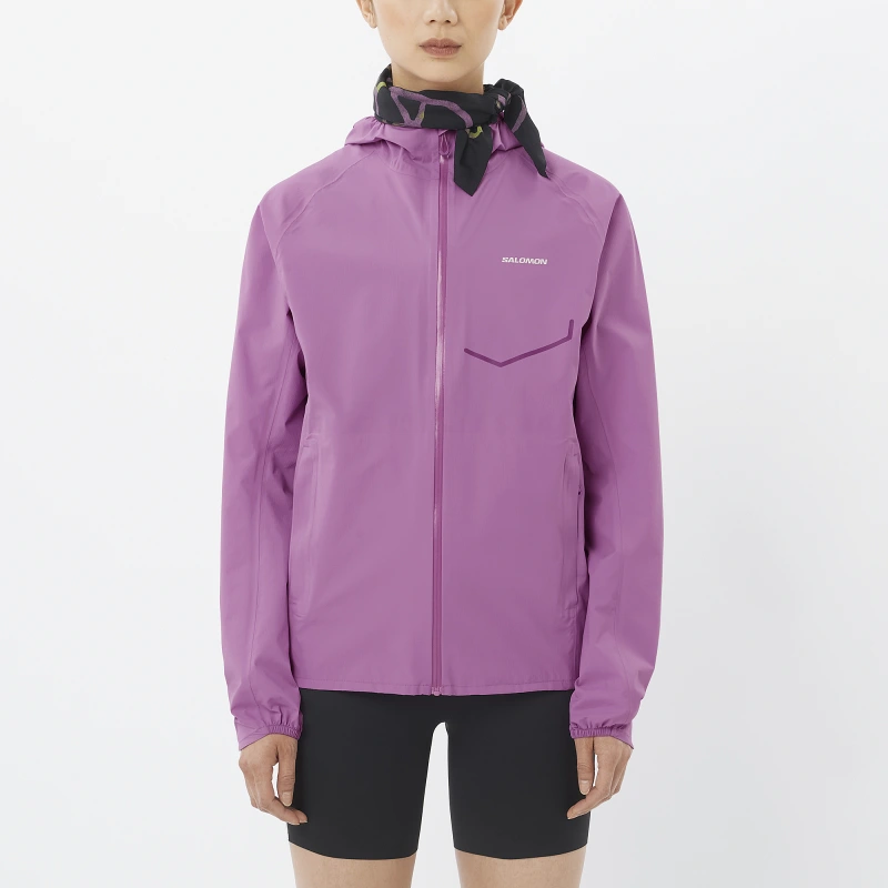 Bežecká bunda Salomon BONATTI WATERPROOF JKT W Iris Orchid 1
