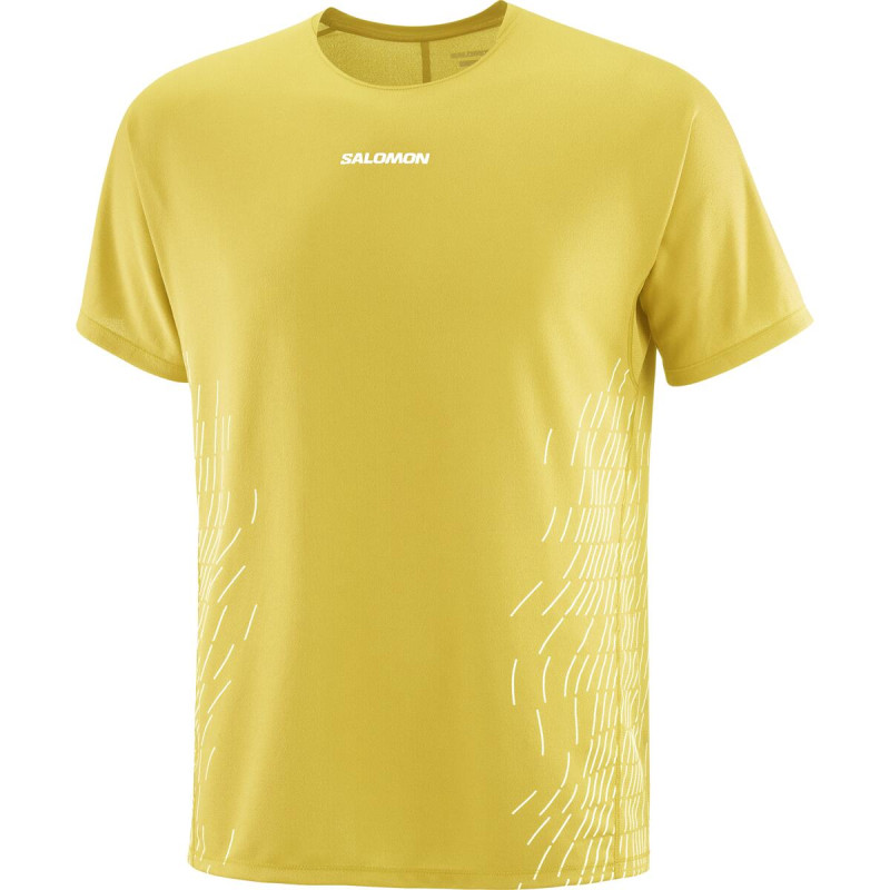 Bežecké tričko Salomon SENSE AERO SS TEE GFX M DEEP BLAC