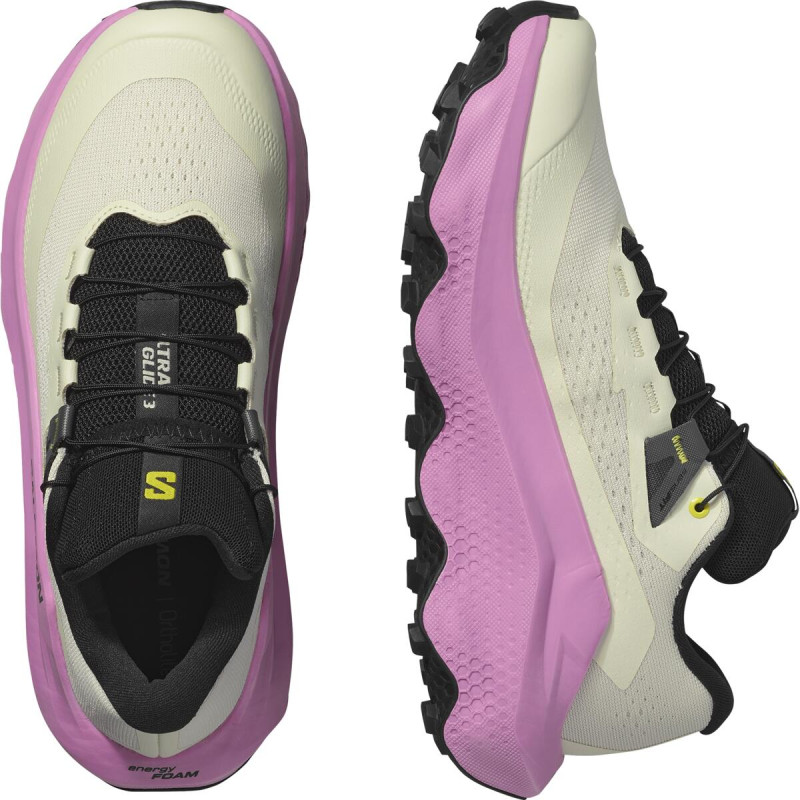 Dámska bežecká obuv Salomon ULTRA GLIDE 3 W ALMILK/CYCLAMEN/BL 5