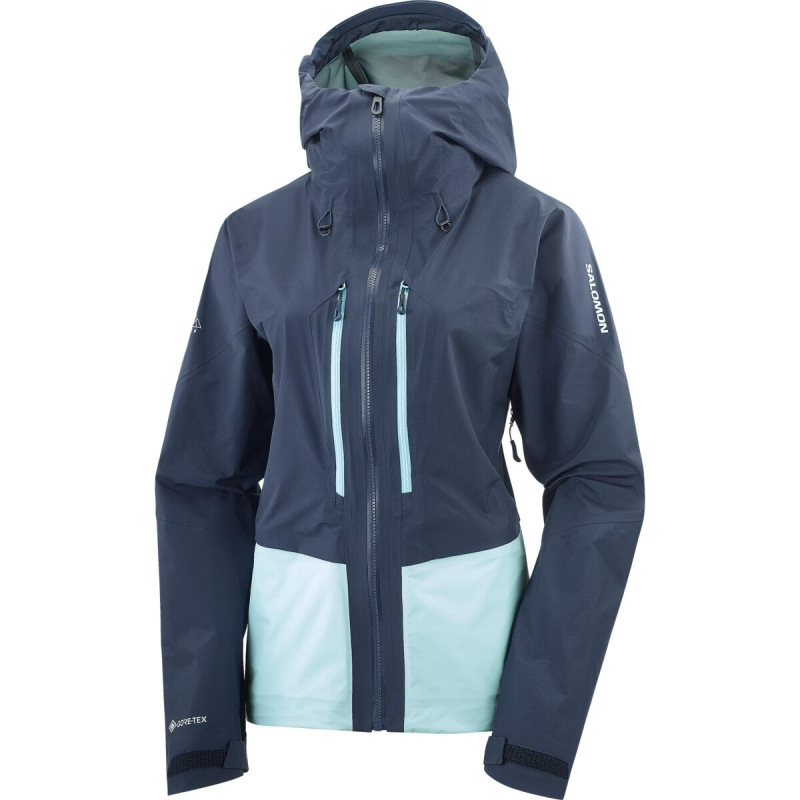 Dámska bunda Salomon MTN GORE-TEX 3L JACKET W CARBON/Limpet S