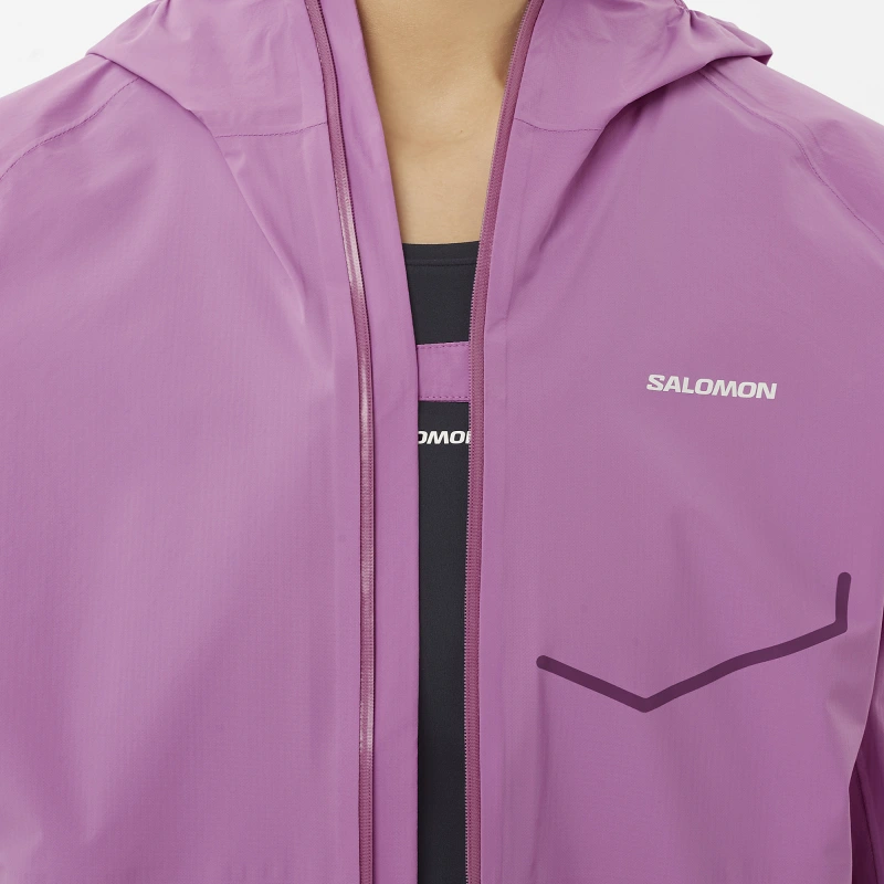Bežecká bunda Salomon BONATTI WATERPROOF JKT W Iris Orchid 8