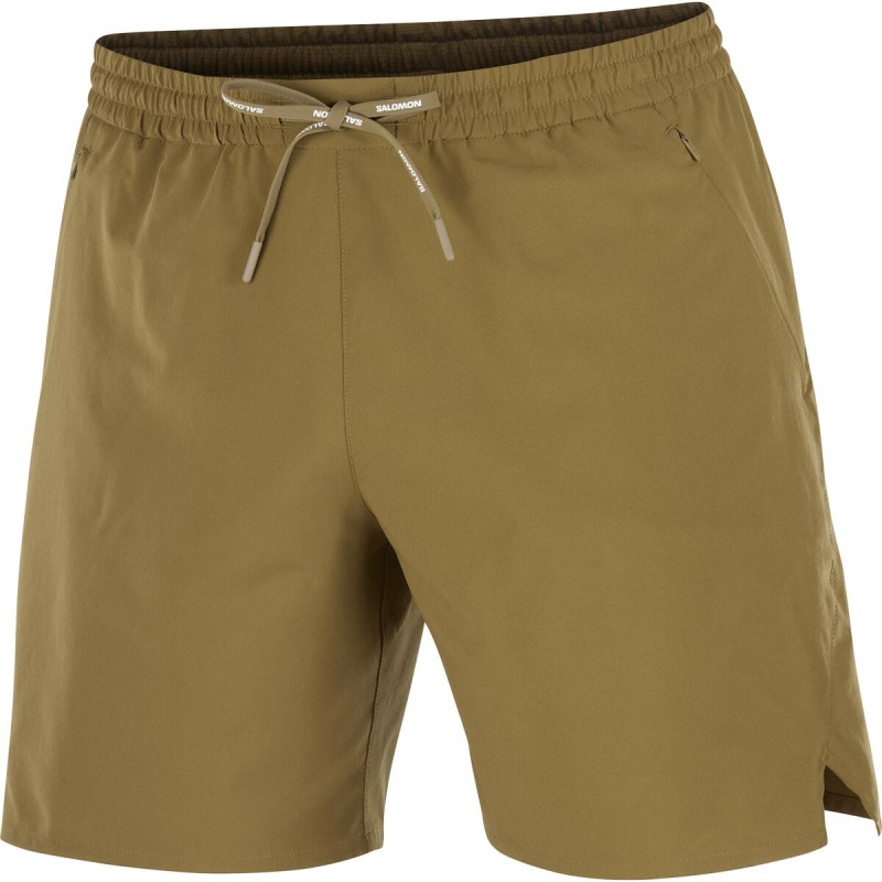 Bežecké nohavice Salomon SHKout C 7'' SHTS NO L M BRILLIANT OLIVE